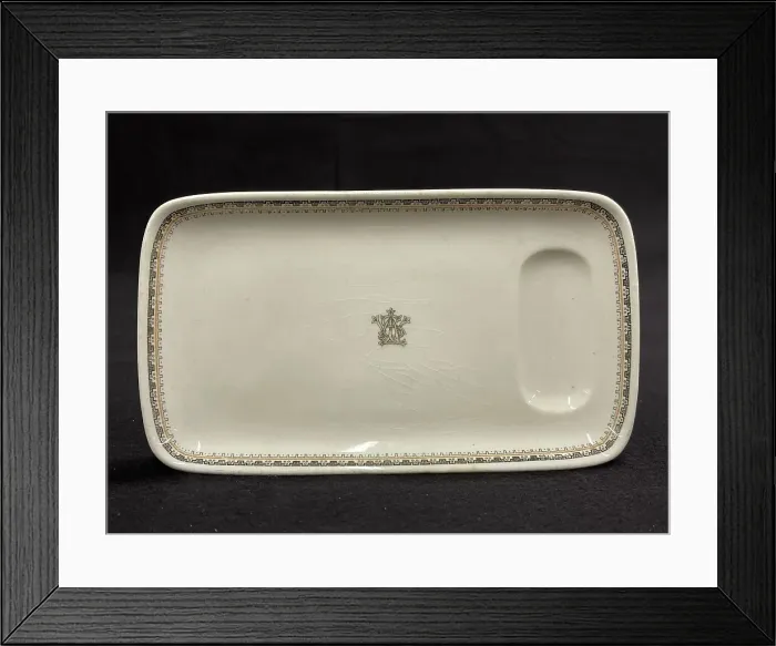 Framed Print : White Star Line, John Maddock and Sons asparagus dish Framed Print : White Star Line, John Maddock and Sons asparagus dish