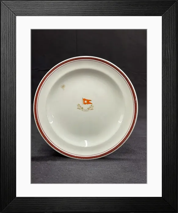 Framed Print : White Star Line, Wedgwood side plate Framed Print : White Star Line, Wedgwood side plate