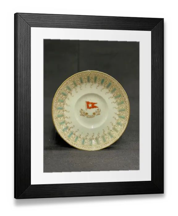 Framed Print : White Star Line, First Class Wisteria demitasse saucer Framed Print : White Star Line, First Class Wisteria demitasse saucer