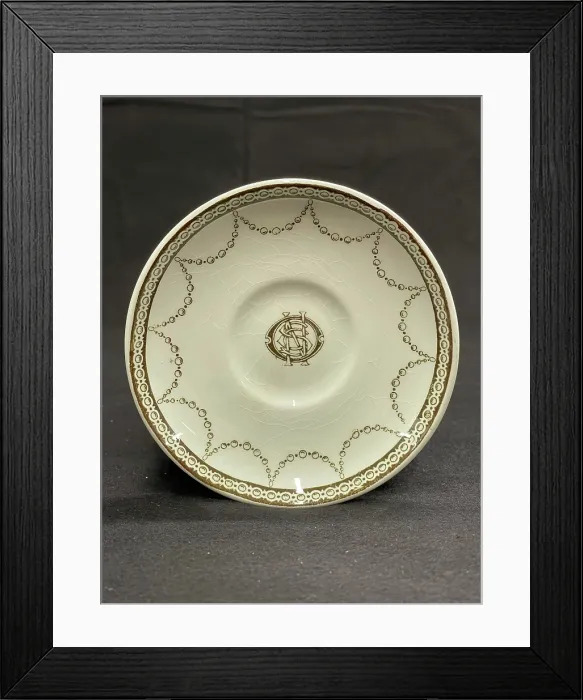 Framed Print : White Star Line, OSNC Bradford saucer Framed Print : White Star Line, OSNC Bradford saucer