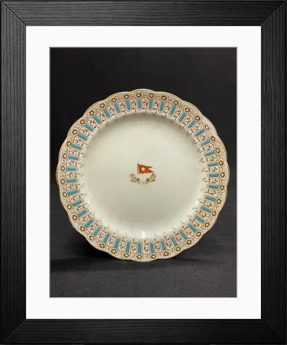Framed Print : White Star Line, First Class Wisteria side plate Framed Print : White Star Line, First Class Wisteria side plate
