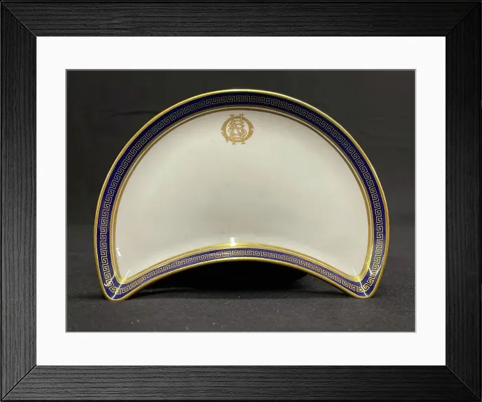 Framed Print : White Star Line, Copeland Spode OSNC crescent dish Framed Print : White Star Line, Copeland Spode OSNC crescent dish