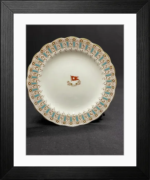 Framed Print : White Star Line, First Class Wisteria pattern side plate Framed Print : White Star Line, First Class Wisteria pattern side plate