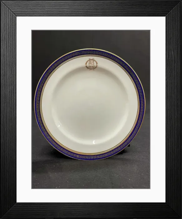 Framed Print : White Star Line, First Class OSNC side plate Framed Print : White Star Line, First Class OSNC side plate