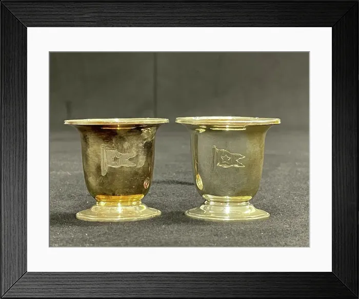 Framed Print : White Star Line, pair of First Class toothpick holders Framed Print : White Star Line, pair of First Class toothpick holders