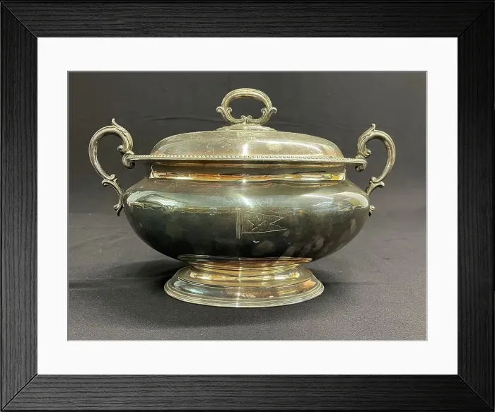 Framed Print : White Star Line, Walker and Hall Engineers Mess soup tureen Framed Print : White Star Line, Walker and Hall Engineers Mess soup tureen