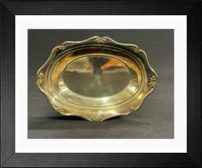 Framed Print : White Star Line, First Class Goldsmiths Regent plate oval bo Framed Print : White Star Line, First Class Goldsmiths Regent plate oval bo