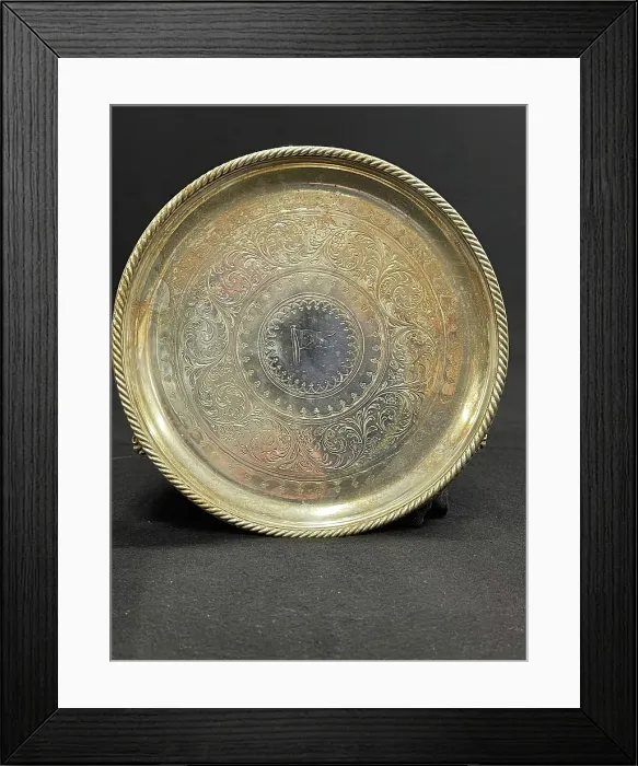 Framed Print : White Star Line, First Class Elkington plate condiment tray Framed Print : White Star Line, First Class Elkington plate condiment tray