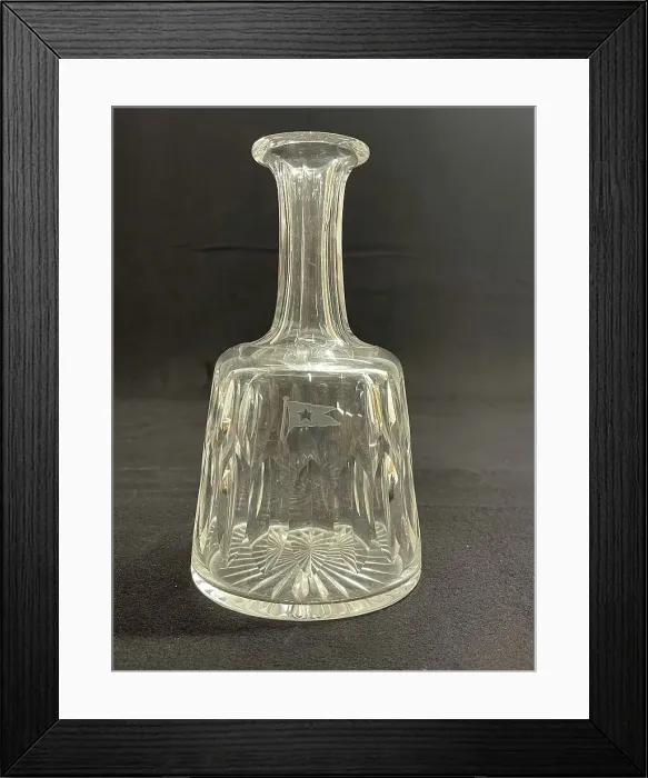 Framed Print : White Star Line, cut glass wine carafe Framed Print : White Star Line, cut glass wine carafe