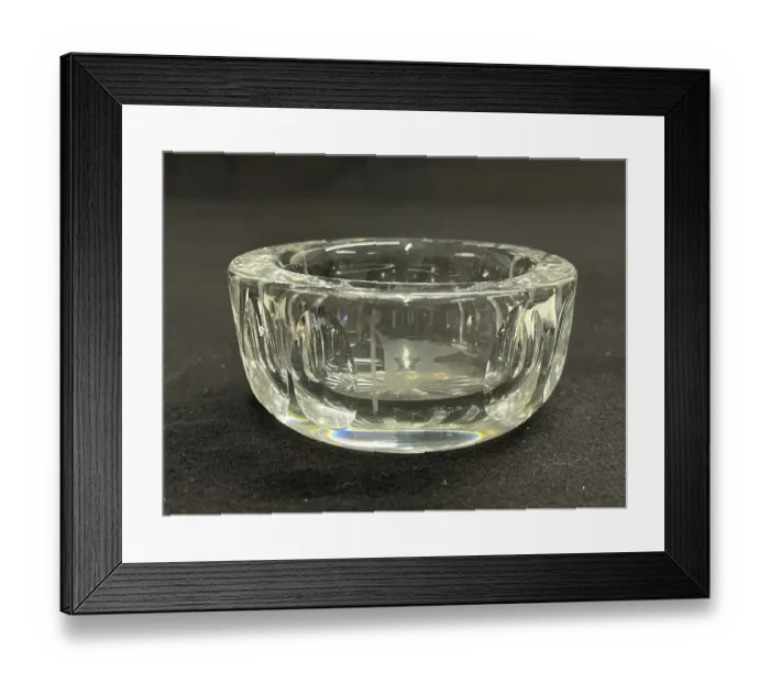 Framed Print : White Star Line, cut glass ashtray Framed Print : White Star Line, cut glass ashtray