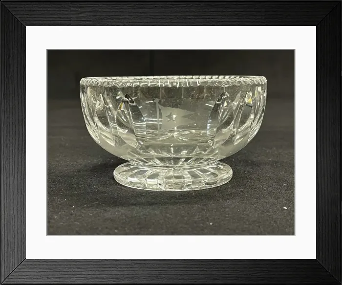 Framed Print : White Star Line, cut glass bonbon dish Framed Print : White Star Line, cut glass bonbon dish