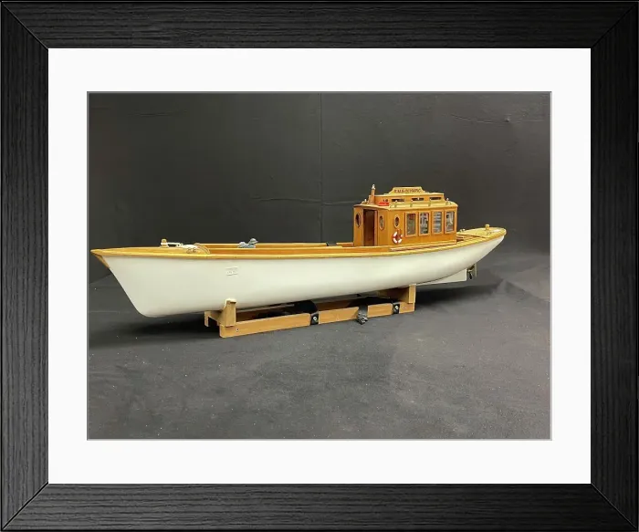Framed Print : RMS Olympic, radio-controlled model boat Framed Print : RMS Olympic, radio-controlled model boat