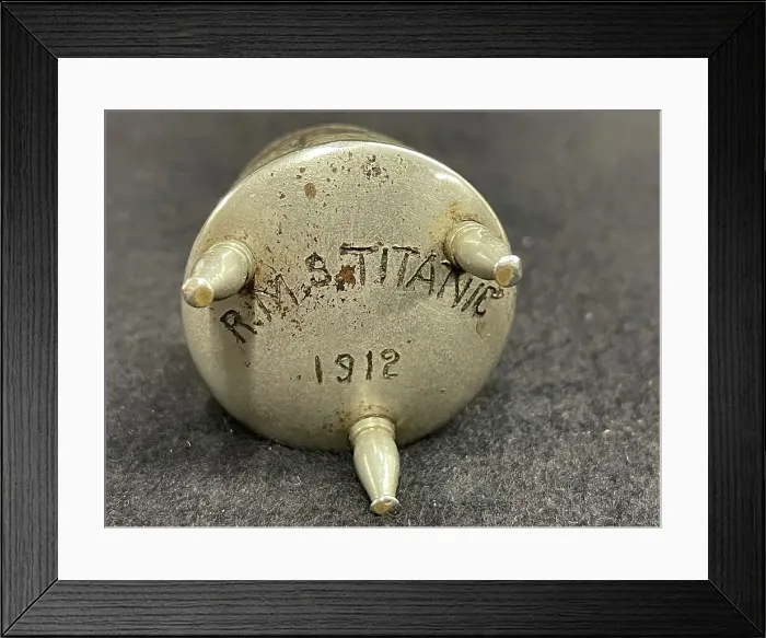 Framed Print : RMS Titanic, trivet decorated with shamrocks Framed Print : RMS Titanic, trivet decorated with shamrocks