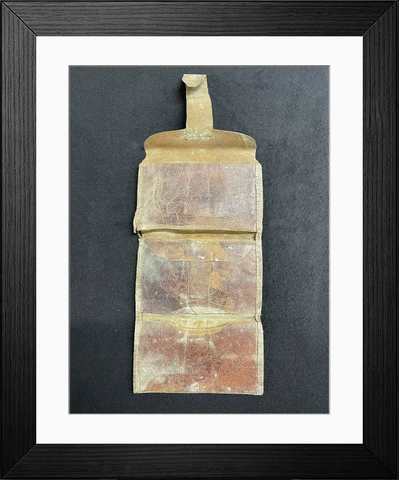 Framed Print : RMS Titanic, Lillian Asplund Collectiom, leather documeht wa Framed Print : RMS Titanic, Lillian Asplund Collectiom, leather documeht wa