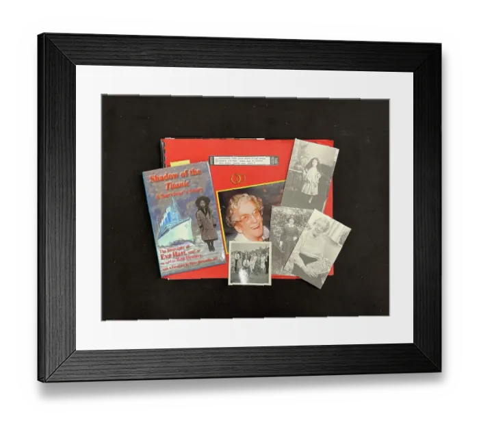 Framed Print : RMS Titanic, publications and photos ) Framed Print : RMS Titanic, publications and photos )