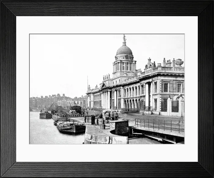 Framed Print : Dublin Custom House early 1900s Framed Print : Dublin Custom House early 1900s