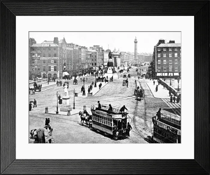 Framed Print : Dublin O'Connell Street Victorian period Framed Print : Dublin O'Connell Street Victorian period