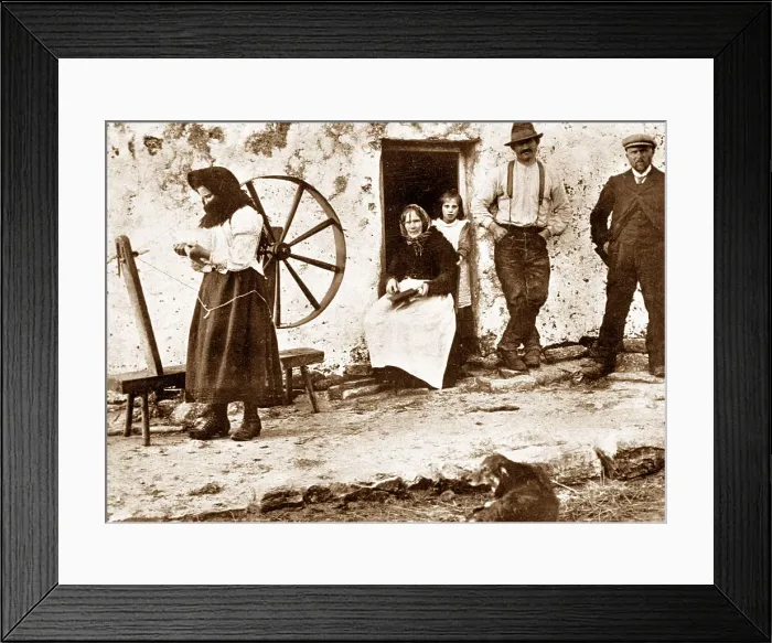 Framed Print : Irish Rural Cottage early 1900s Framed Print : Irish Rural Cottage early 1900s