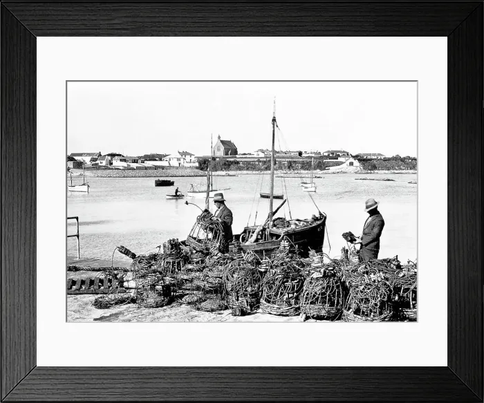 Framed Print : Kilmore Lobster Fishing early 1900s Framed Print : Kilmore Lobster Fishing early 1900s