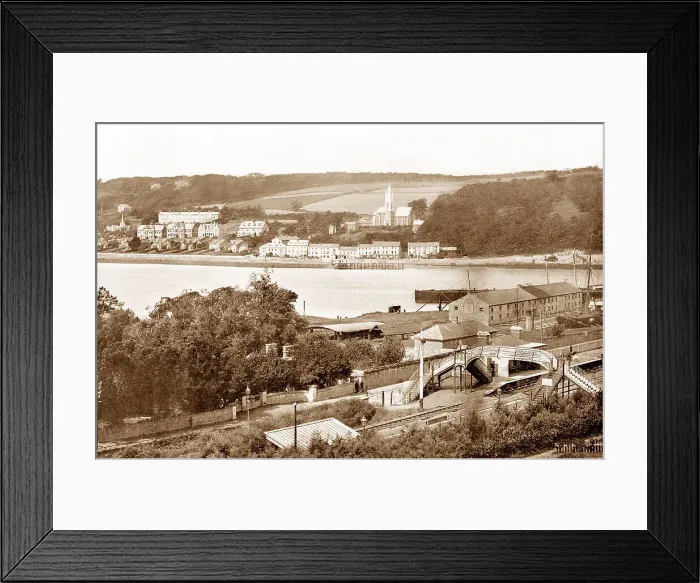 Framed Print : Monkstown and Railway Station early 1900s Framed Print : Monkstown and Railway Station early 1900s