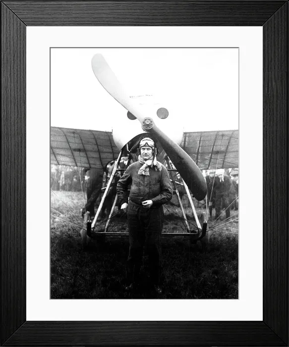 Framed Print : Mr. H Blackburn, aviator, Sheffield in 1914 Framed Print : Mr. H Blackburn, aviator, Sheffield in 1914