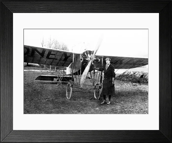 Framed Print : Early aviator at Hugglecote Framed Print : Early aviator at Hugglecote