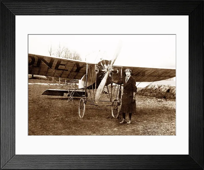 Framed Print : Early aviator at Hugglecote Framed Print : Early aviator at Hugglecote