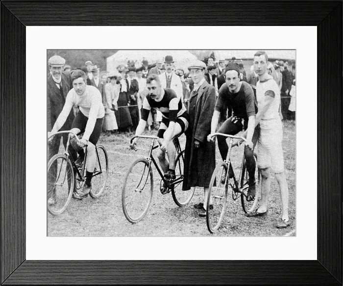 Framed Print : Grass Track Cycle Racing Pocklington early 1900s Framed Print : Grass Track Cycle Racing Pocklington early 1900s