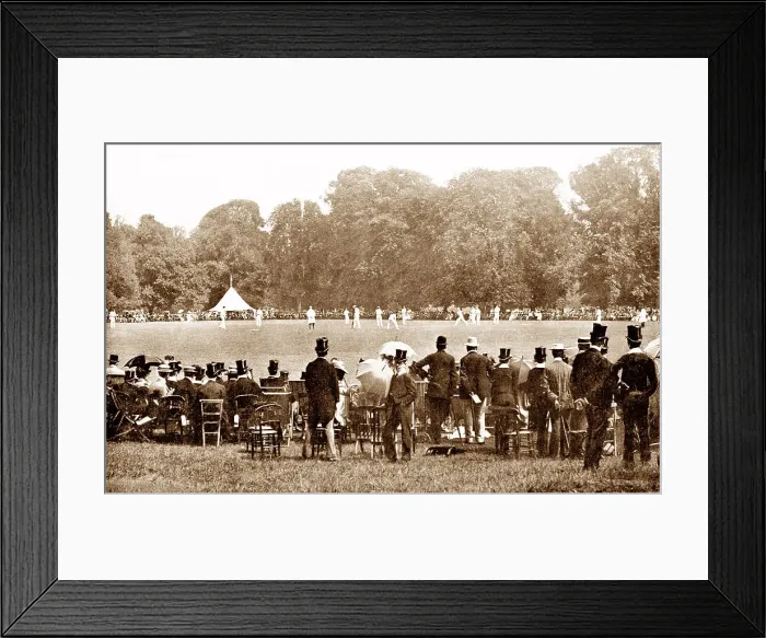 Framed Print : Cricket Match at Eton School Victorian period Framed Print : Cricket Match at Eton School Victorian period