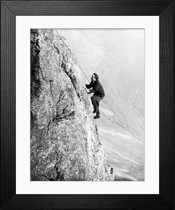 Framed Print : Climbing Eagle's Nest Arete, Great Gable Lake District Framed Print : Climbing Eagle's Nest Arete, Great Gable Lake District