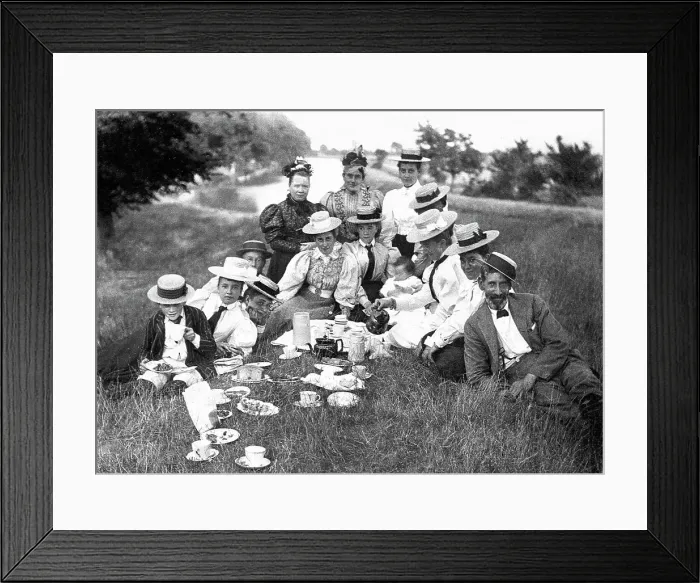 Framed Print : Family picnic Framed Print : Family picnic