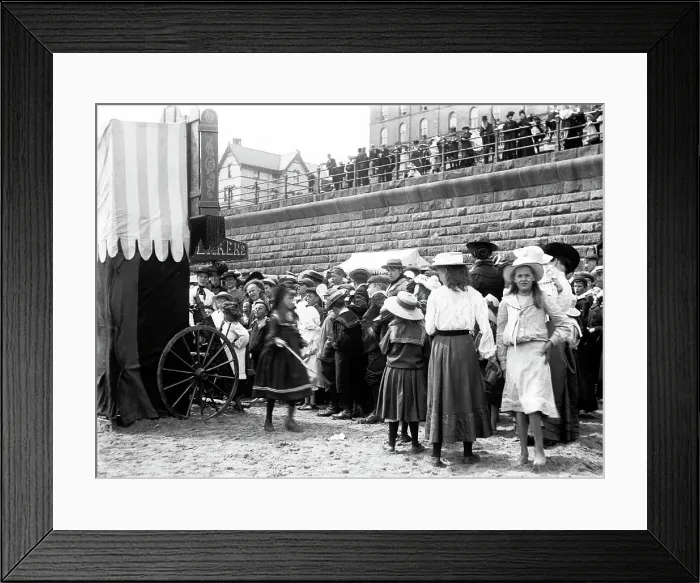 Framed Print : Punch and Judy Show early 1900s Framed Print : Punch and Judy Show early 1900s