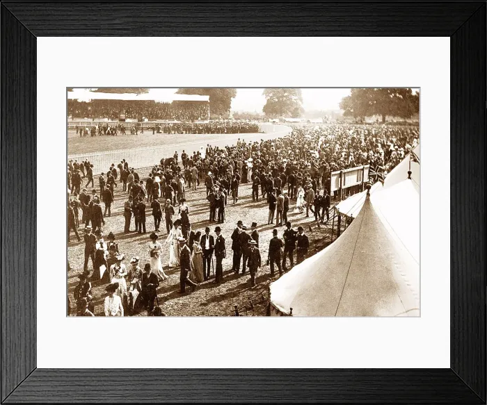 Framed Print : The Paddock Doncaster Race Course early 1900s Framed Print : The Paddock Doncaster Race Course early 1900s