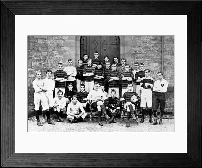 Framed Print : Rugby at Giggleswick School
