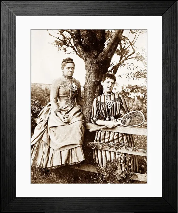 Framed Print : Lady Tennis Players early 1900s Framed Print : Lady Tennis Players early 1900s