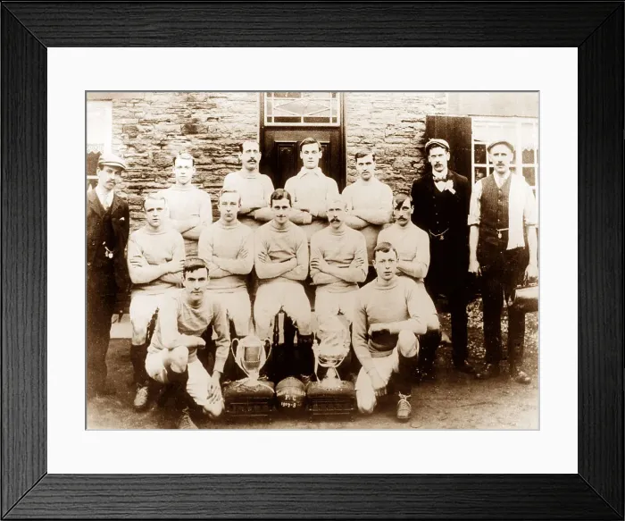Framed Print : Thorpe Hesley Football Club in 1908 Framed Print : Thorpe Hesley Football Club in 1908