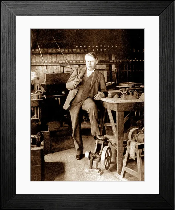 Framed Print : Thomas Edison Framed Print : Thomas Edison