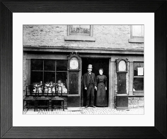 Framed Print : Tickhill Antique Shop early 1900s Framed Print : Tickhill Antique Shop early 1900s