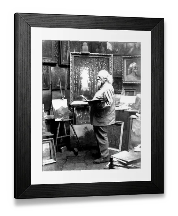 Framed Print : Artist Painter in studio Framed Print : Artist Painter in studio