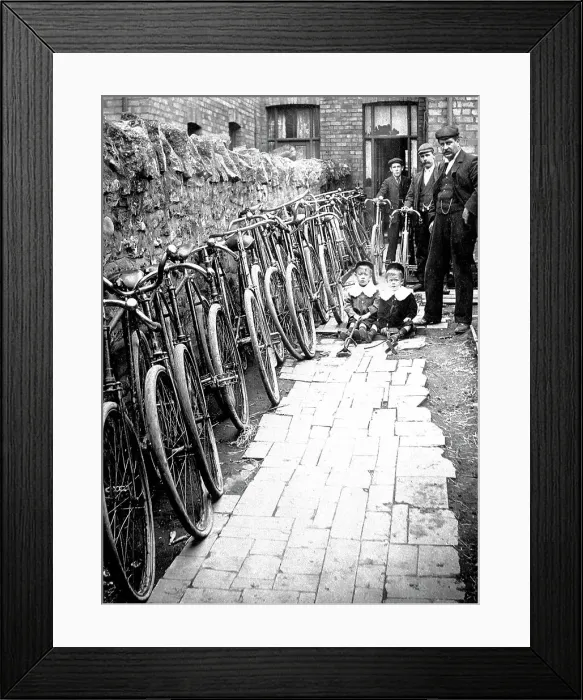 Framed Print : Bicycle seller dealer Framed Print : Bicycle seller dealer