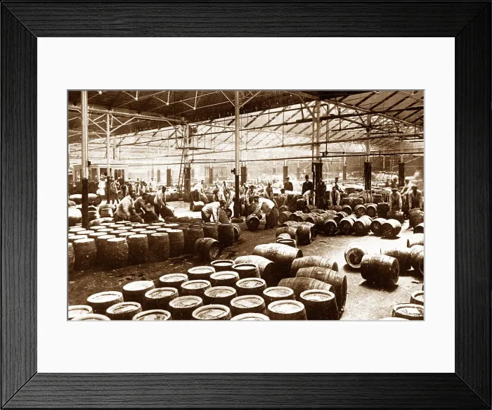Framed Print : Cask filling in a brewery Framed Print : Cask filling in a brewery