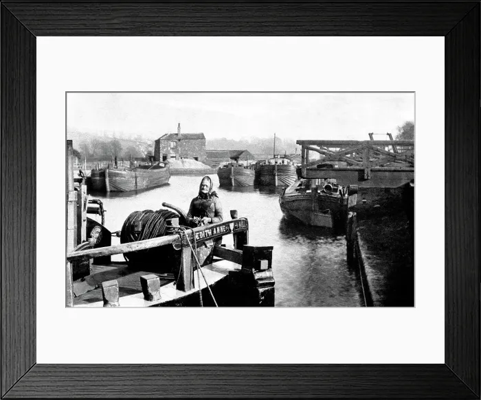 Framed Print : Stanley Ferry The Canal early 1900s Framed Print : Stanley Ferry The Canal early 1900s