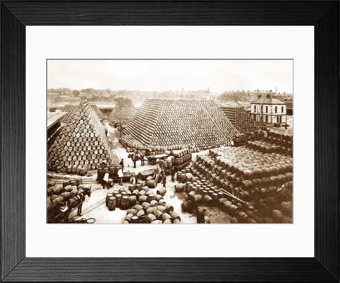 Framed Print : A brewery cooperage yard Framed Print : A brewery cooperage yard