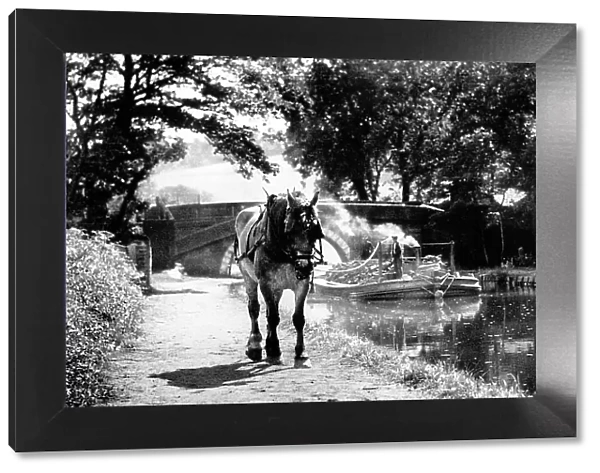 Leeds and Liverpool Canal horse drawn barge early 1900s