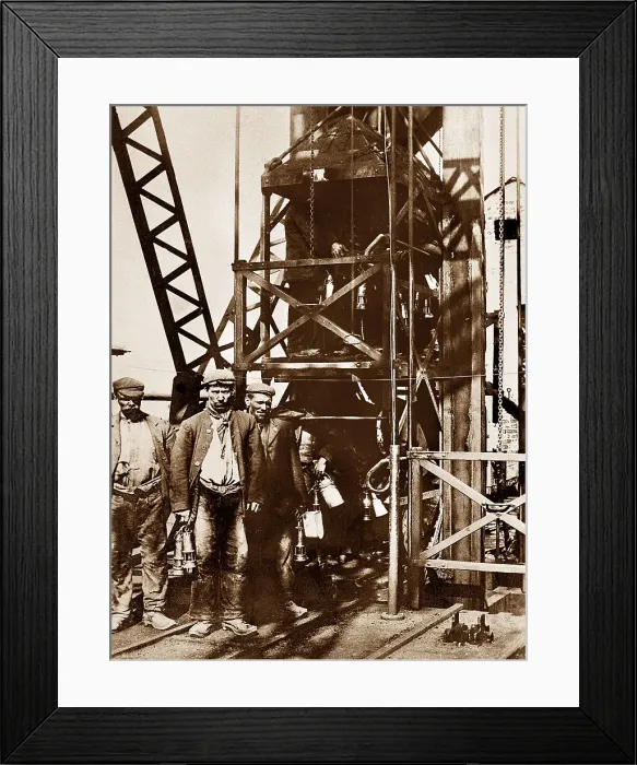 Framed Print : Coal Mine Pit Top early 1900s Framed Print : Coal Mine Pit Top early 1900s