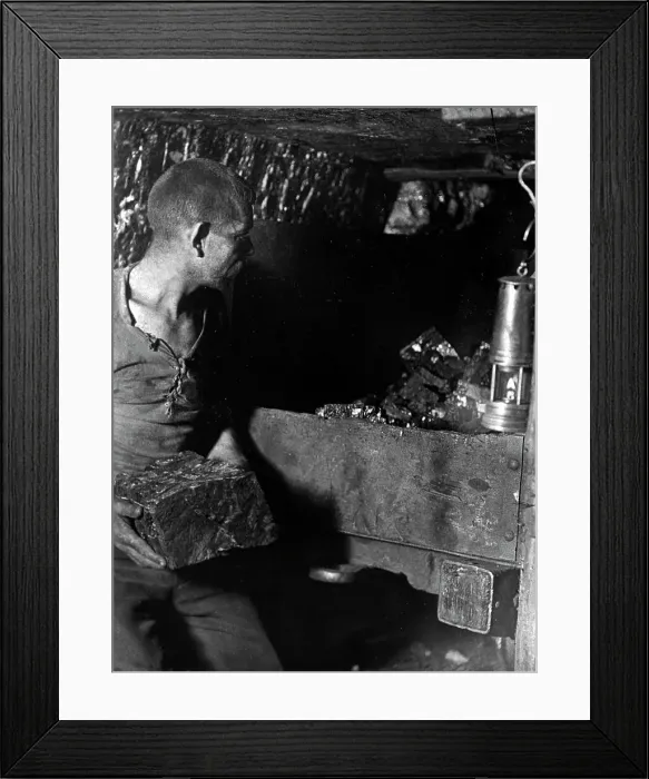 Framed Print : Loading coal truck in a coal mine Framed Print : Loading coal truck in a coal mine