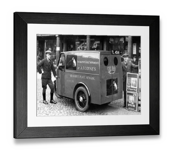 Framed Print : Newark Delivery Van probably 1920s Framed Print : Newark Delivery Van probably 1920s