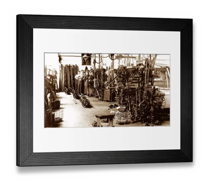 Framed Print : Textile Mill Workers Framed Print : Textile Mill Workers