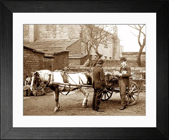 Framed Print : Vegetable seller Victorian period Framed Print : Vegetable seller Victorian period