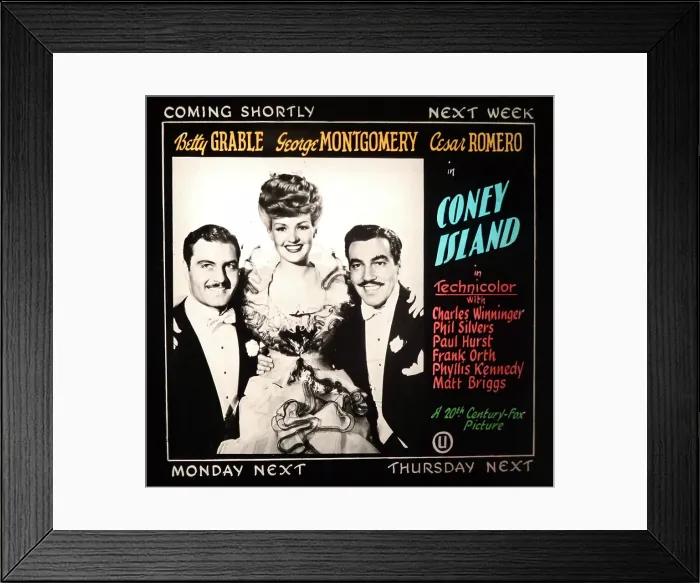 Framed Print : Betty Grable George Montgomery Cesar Romeo Coney Island Framed Print : Betty Grable George Montgomery Cesar Romeo Coney Island